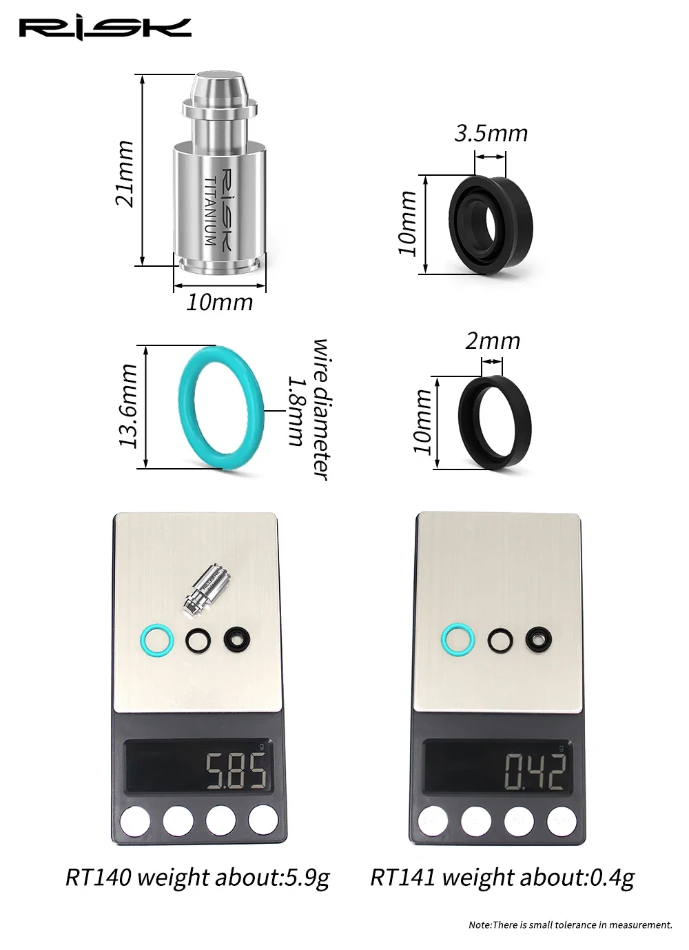 خطر التيتانيوم دراجة الفرامل رافعة المكبس ل Magura MT2/4/5/6/7/8/HC Ti الدراجة النفط مكبح قرصي قضيب حلقة لإحكام الإغلاق إصلاح أجزاء #6