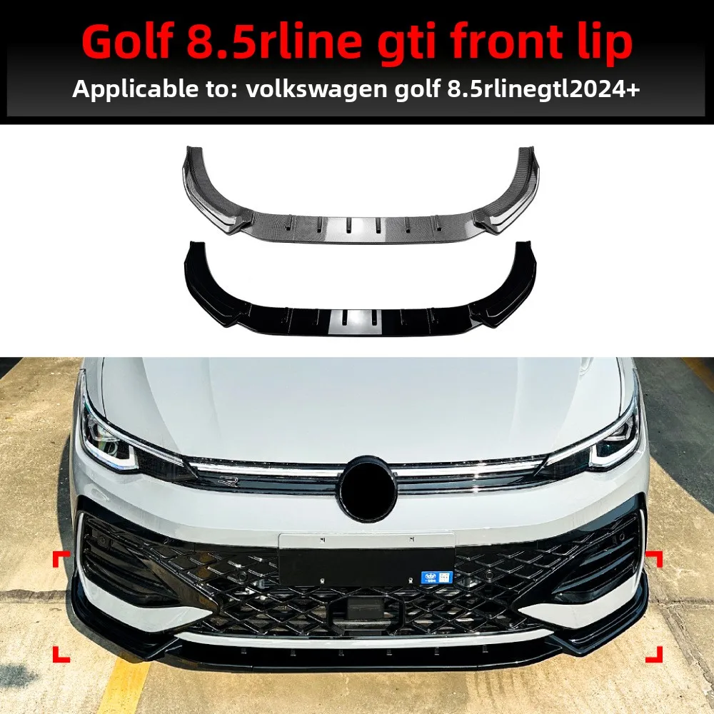 

For 2024 + Volkswagen Golf 8.5 Rline GTI Front Shovel Front Lip Spoiler Modification