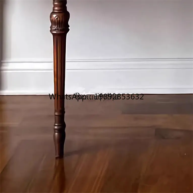 American French retro old porch table villa high-end solid wood strip case locker