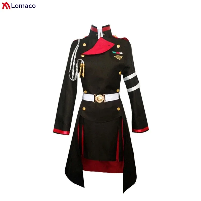 qq45Anime Seraph of the End Shigure Yukimi Custom Women Halloween Carnival Cosplay Costume Christmas Party