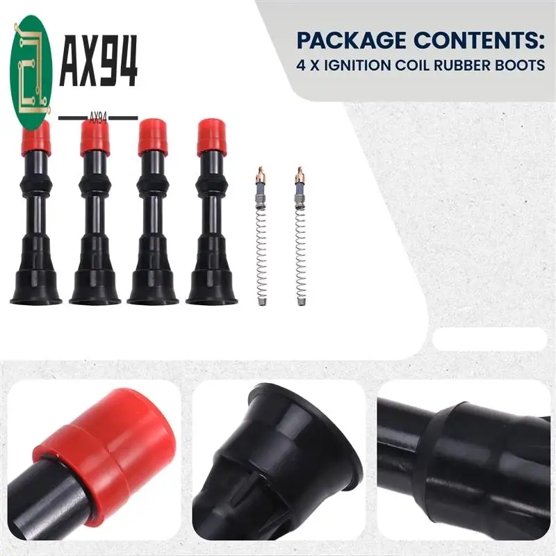 

AX94-4PCS 30520-PWA-003 Ignition Coil Rubber Boots For Honda 2003-2005 Jazz & Civic Hybrid 1.3L 30520PWA003