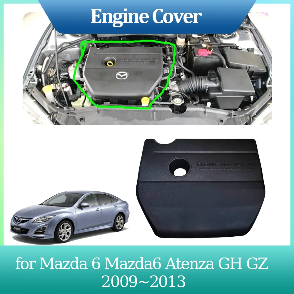 

Автомобильный чехол двигателя для Mazda 6 Mazda6 Atenza GH GZ 2009 ~ 2013 2010, защита капота, изоляционный вкладыш, хлопковые звукоизоляционные тепловые аксессуары