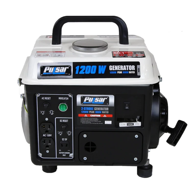 Pulsar 1200W Portable 2-Cycle Gas for Powered Generator