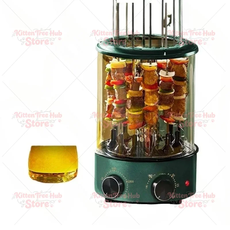 Home Electric Grill with Temperature Control,Indoor Smoke