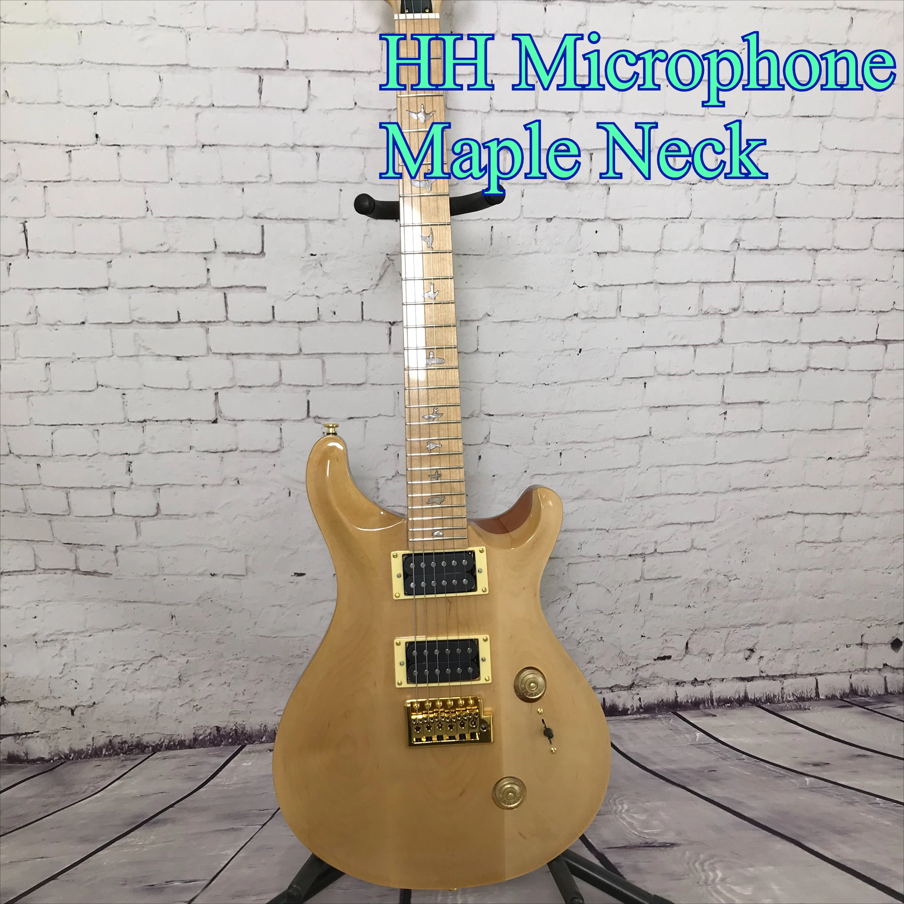PRS Electric Guitar HH Microphone Maple Neck Balanced Full Transparent Luxurious Natural Texture Pearl Bird Inlay Hot Sale New