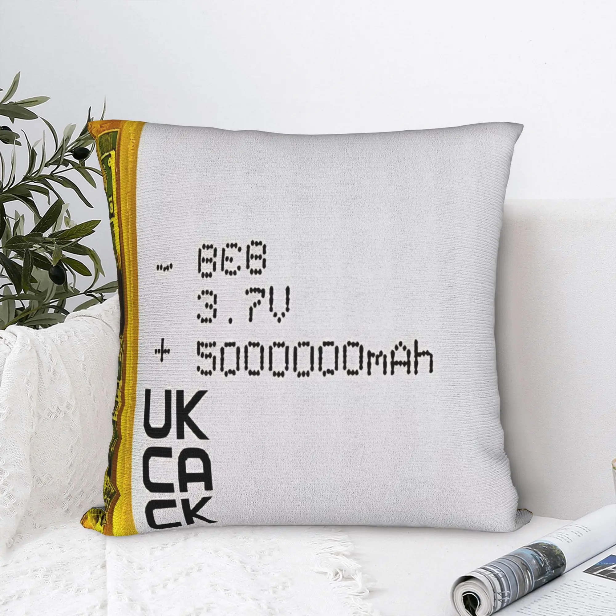 LiPo Battery Bulging Cushion Square Pillow Cases  Cushion Covers Awesome Decorative Throw Pillow Case Cover for Car 45x45cm