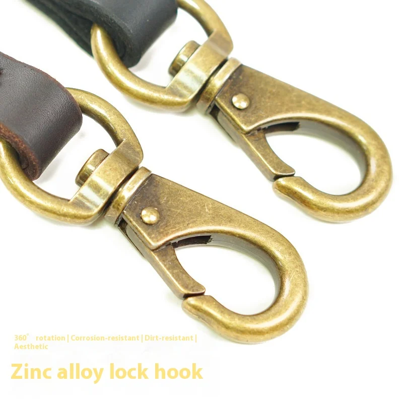 مقود كلب من الجلد المحبب - رصاص قصير عالي التحمل للكلاب المتوسطة الكبيرة، مقود تدريب من جلد البقر الأصلي مع قبضة مريحة