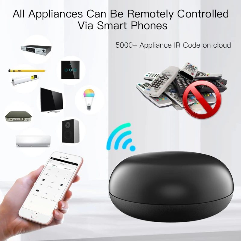 Tuya Universal WiFi IR RF Bluetooth Remote Control Smart Life APP Voice Remote Control for Alexa Google Home