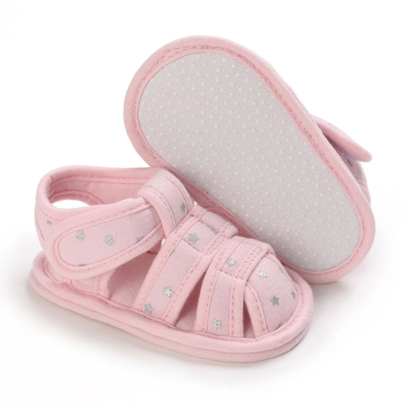 Sandalias antideslizantes para bebés recién nacidos, zapatos de suela suave para primeros pasos, sandalias ligeras y suaves para bautismo de 0 a 18 meses, verano 2024