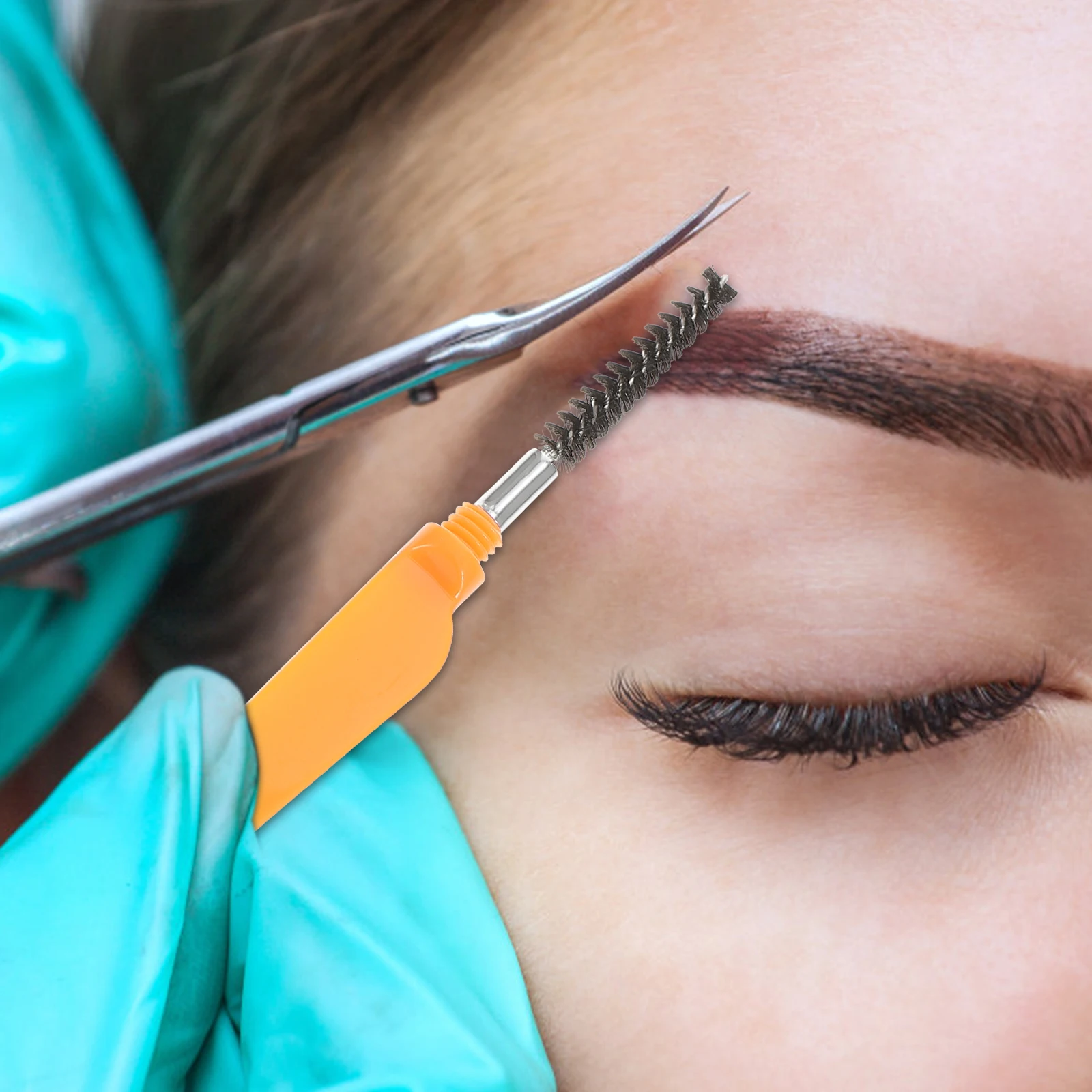 

6Pcs Folding Eyelash Comb Eyebrow Brush Lash Brow Comb Plastic Handle Makeup Tool Lash Brush Eyelash Separator