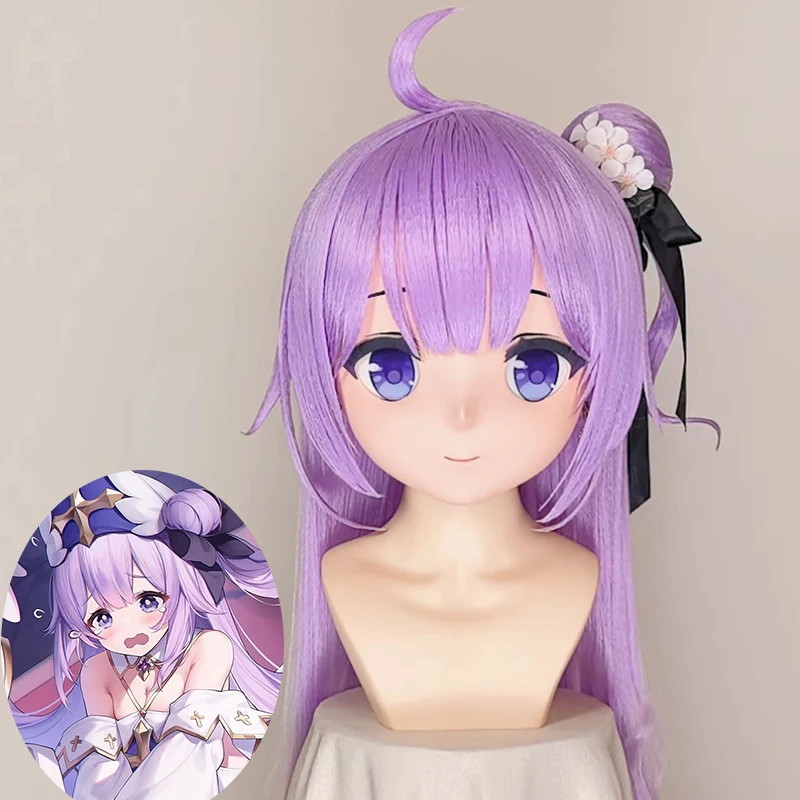 

(MEO0347) Customize Handmade Full Head Lockable Crossdress Male to Female Japanese Cartoon Anime Game Character Kigurumi Mask