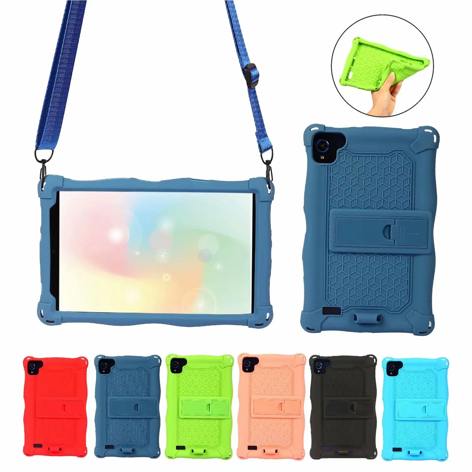 Custodia in Silicone da 8 pollici per Samsung Galaxy Tab A 8.0 2019 T290/T295/T297 Lenovo Tab E8 M8 FHD TB-8505F/8705X Huawei M3/M5 8.4 T3 8.0