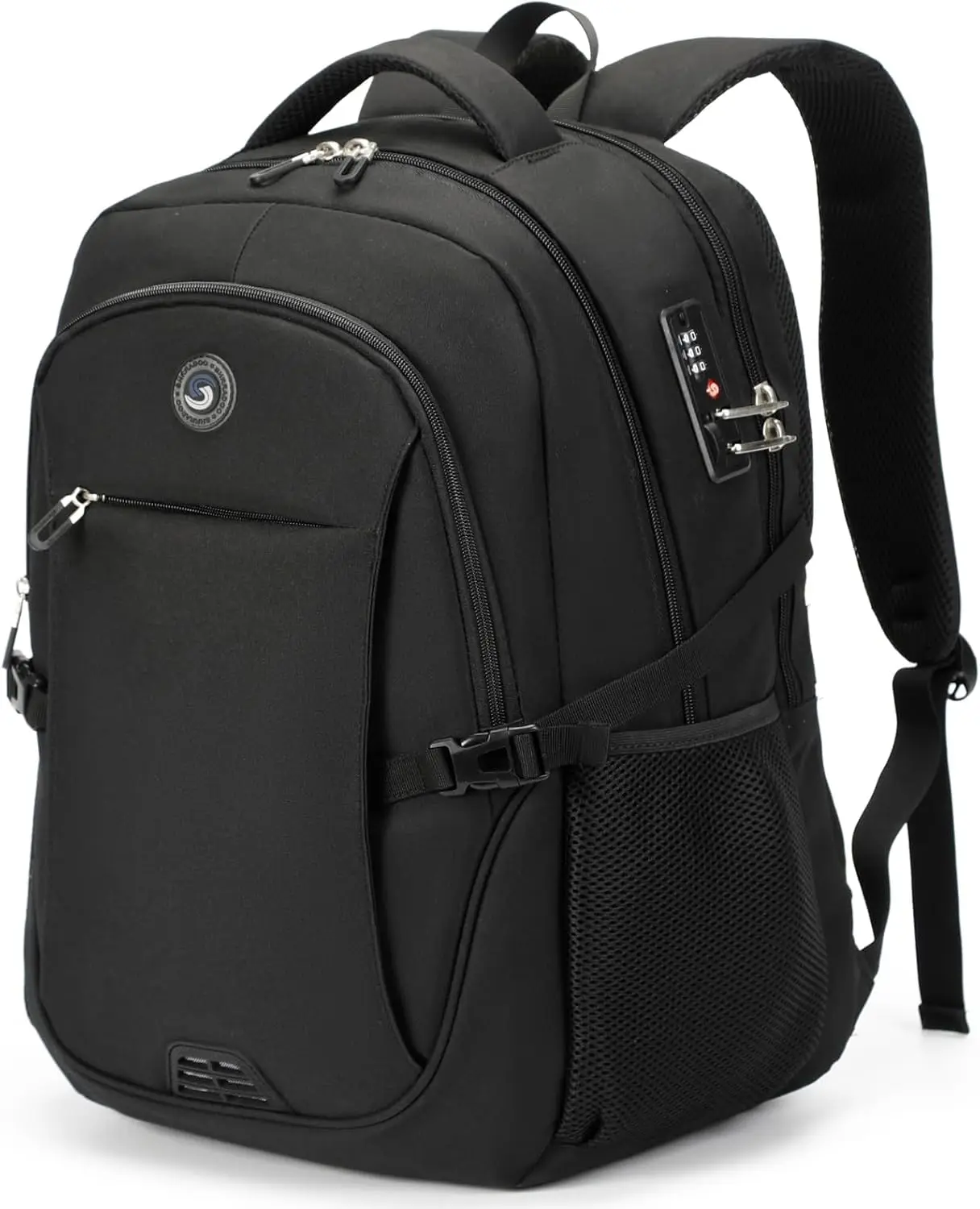 

Anti Theft Laptop Backpack with USB Charging Port for Travel, School, College - Fits 17 Inch Laptop, Grey