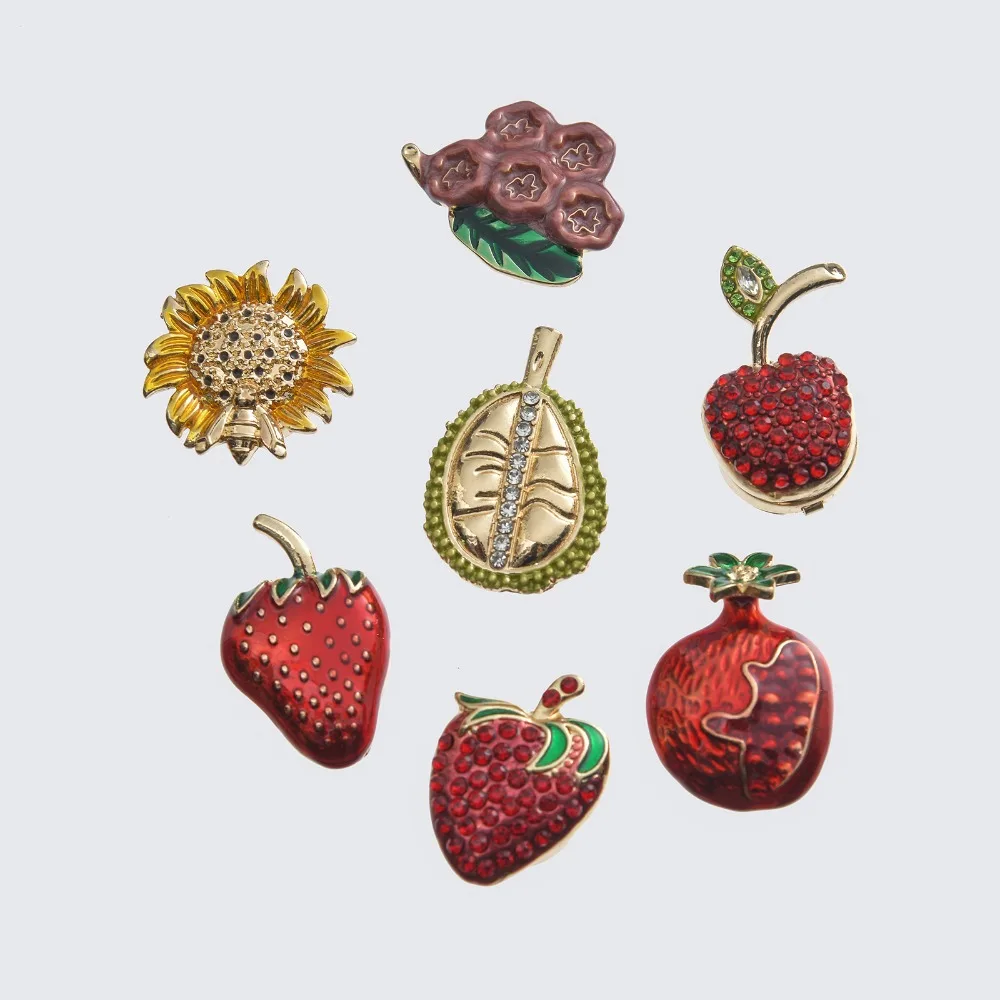 1 Piece Fruit Series Button Cover Cufflink Cute Strawberry Durian Cherry Button Cover for Blouses Tuxedo Shirt Dress Clothing
