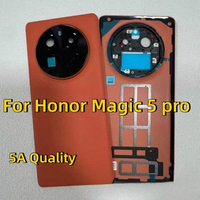 5A quality For Honor Magic 5 Pro 5G PGT-AN10 PGT-N19 Magic5 pro Glass Battery Cover Back Rear Door Housing Case With Camera Lens