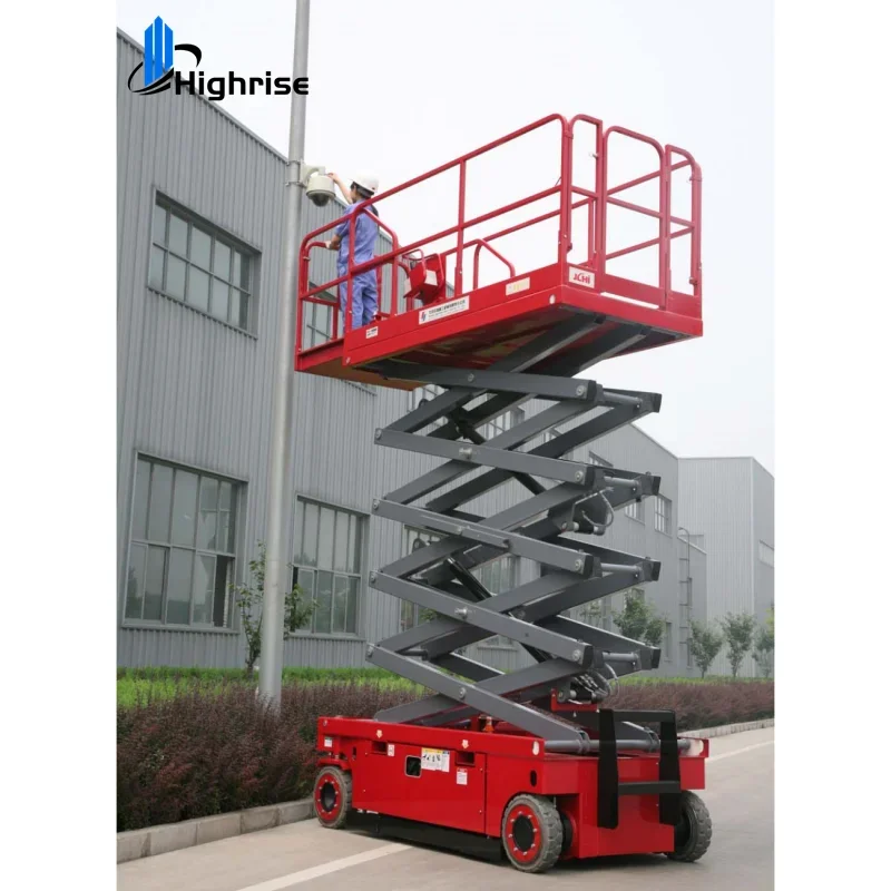 

Lifting Machine,230kg 8m Self Propelled Scissor Lift Electric Hy/hydraulic Lifting Platform/terrain Scissor Lift