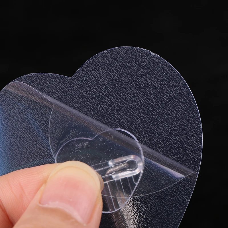 10PCS Self Adhesive Hook Wall Hooks Strong Transparent Stainless Steel Hanger Multi-Function Traceless Hook Kitchen Bathroom