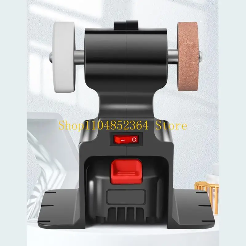 

652F Electric Grinder with Two Cordless Electric Benches Grinder For 18V Battery Efficient Materials Finishing