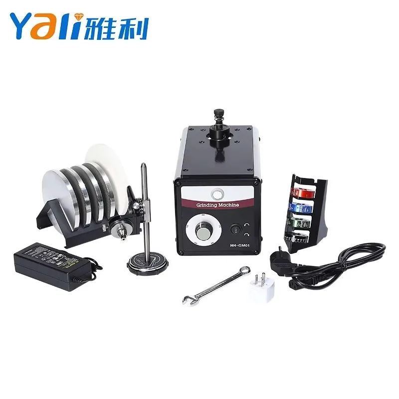 GM01 New Design 150W Automatic Voltage Matching Jewelry Grinding Machine 3 Diamond Wheels Grit 240/600/1200 Tools