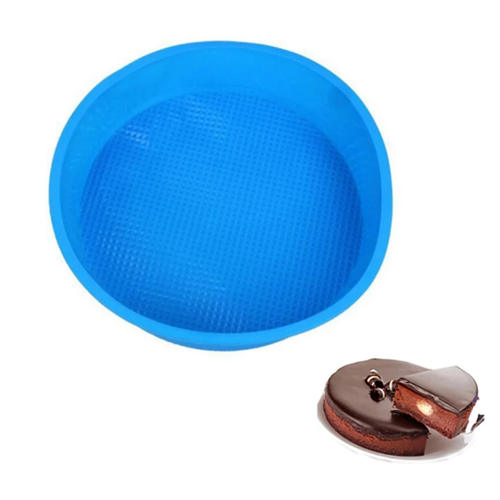 Silicone Cake Pan Mold Non Stick Easy Clean Baking Mould for DIY -40 to 230c Random Color Silicone Cake Pan Round