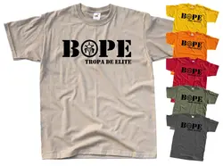 Brazil BOPE Tropa De Elite Special Force T-Shirt Short Sleeve Casual 100% Cotton TShirt