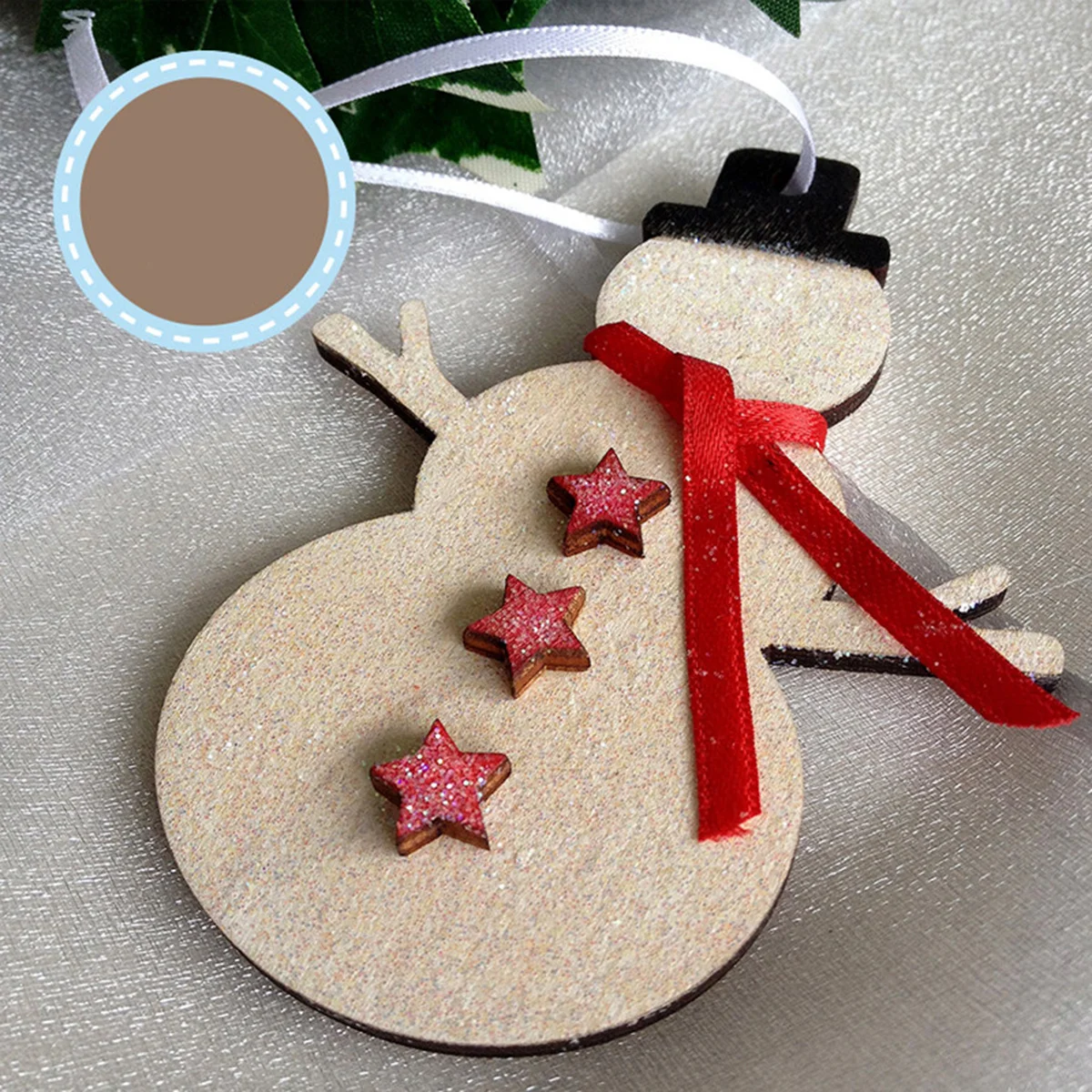 

10Pcs Christmas Snowman Wooden Ornaments Hanging Decorations Reusable Lightweight Xmas Tree Signs Wall Door Decor