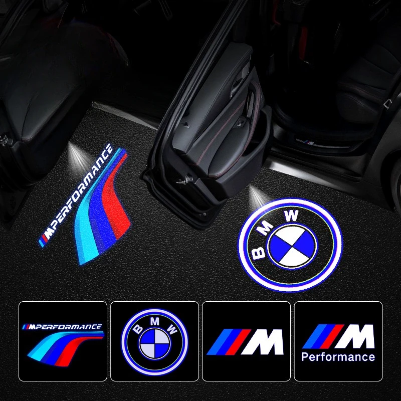 2024New lampu hias pintu mobil proyeksi, lampu hias pencahayaan Logo mobil untuk BMW M M3 Z4 G02 G20 G21 G22