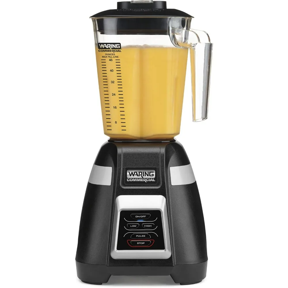 Commercial BB320 Blade 1 HP Blender, Toggle Switch Controls with Pulse feature, 48 oz BPA Free Copolyester Stacking Container