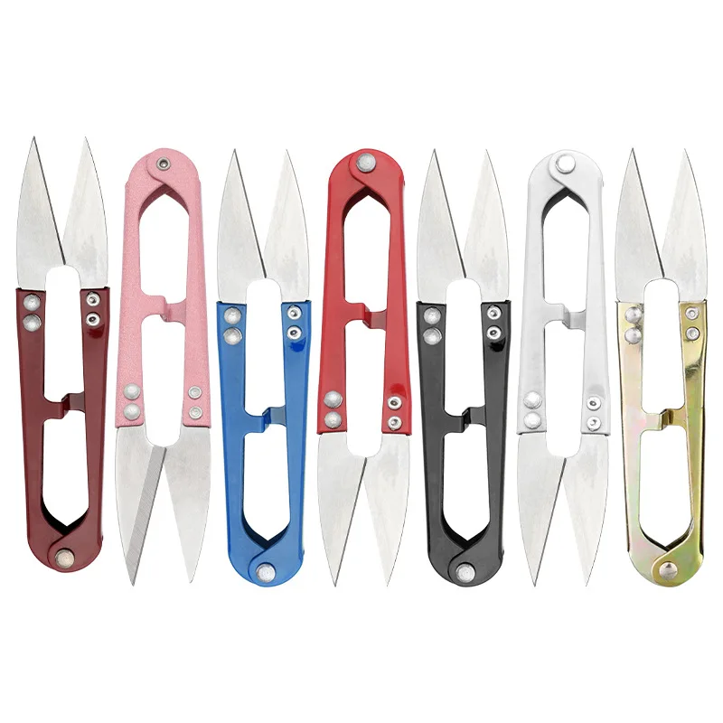 U-Shaped Stainless Steel Thread Snip Embroidery Scissors Factory Direct Supply