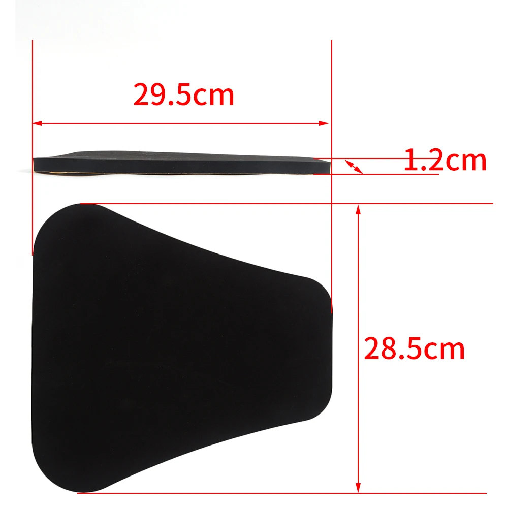 12MM Motorcycle Race Foam Seat Pad/Cushion Black Soft Comfoatble Convenient Universal 1pc Small For Yamaha For Honda For Ducati