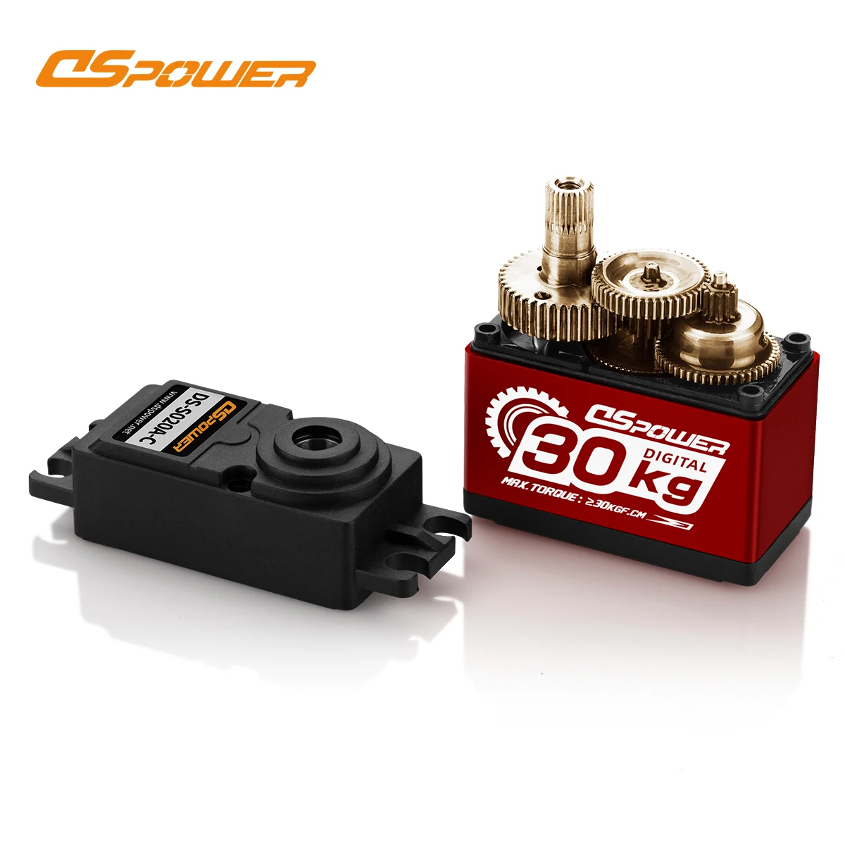 DSPOWER 30KG RC Car Servo 180/300 Degree Waterproof Digital Metal Gear for 1/8 1/10 TRX4 TRX6 Scx10 Arrma Kraton Mojave 104001