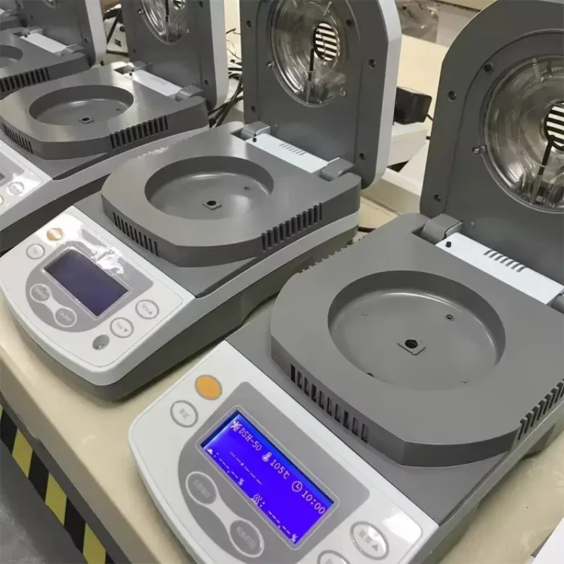 2025newWEIAI DSH-50A Tester di umidità del legno 50g Analizzatore di umidità da laboratorio Analizzatore di qualità del grano Misuratore di umidità del suolo