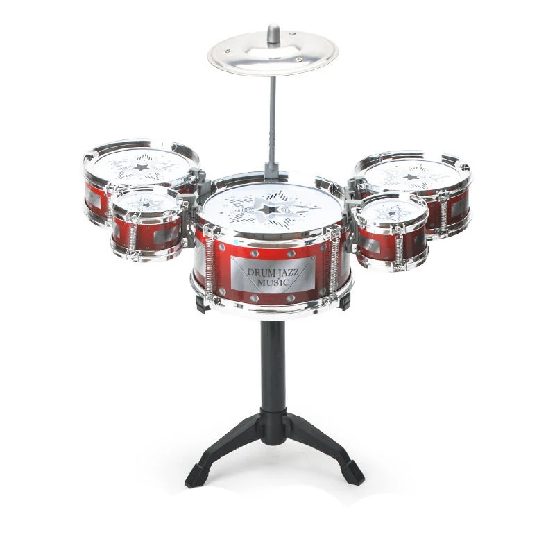 Baterías, tambores de jazz, iluminación musical para niños y bebés, juguetes, instrumentos musicales de imitación, principiantes que practican música