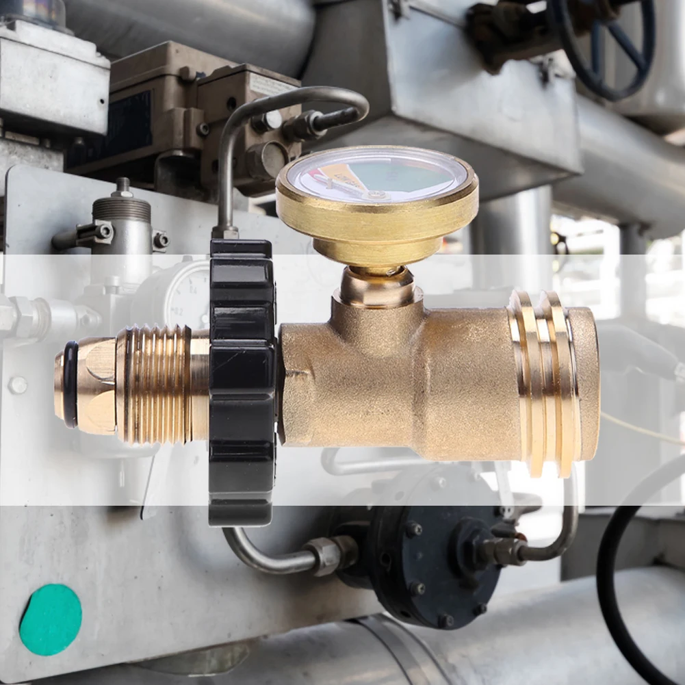 

Propane Gauge POL Connection Accurate Meters BBQ Pressure Valve Propane Tank Pressure Test Instrument Tools