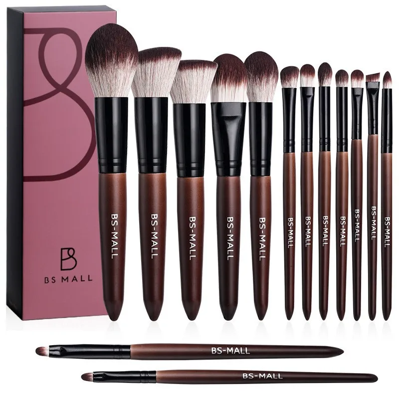 

High-end 10/12// /14 Wooden Makeup Brush Sets With Paper Box Makeup Brush Set