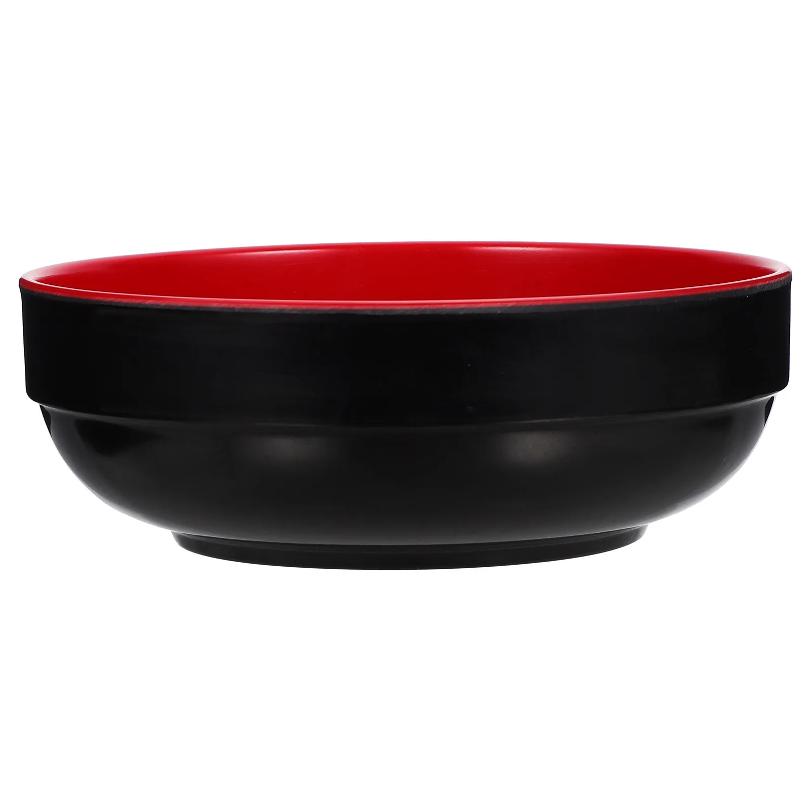 Tazón de melamina para ensalada, recipiente para comida, uso doméstico y en restaurantes, borde liso, artesanía fina, apto para lavavajillas, 1 unidad