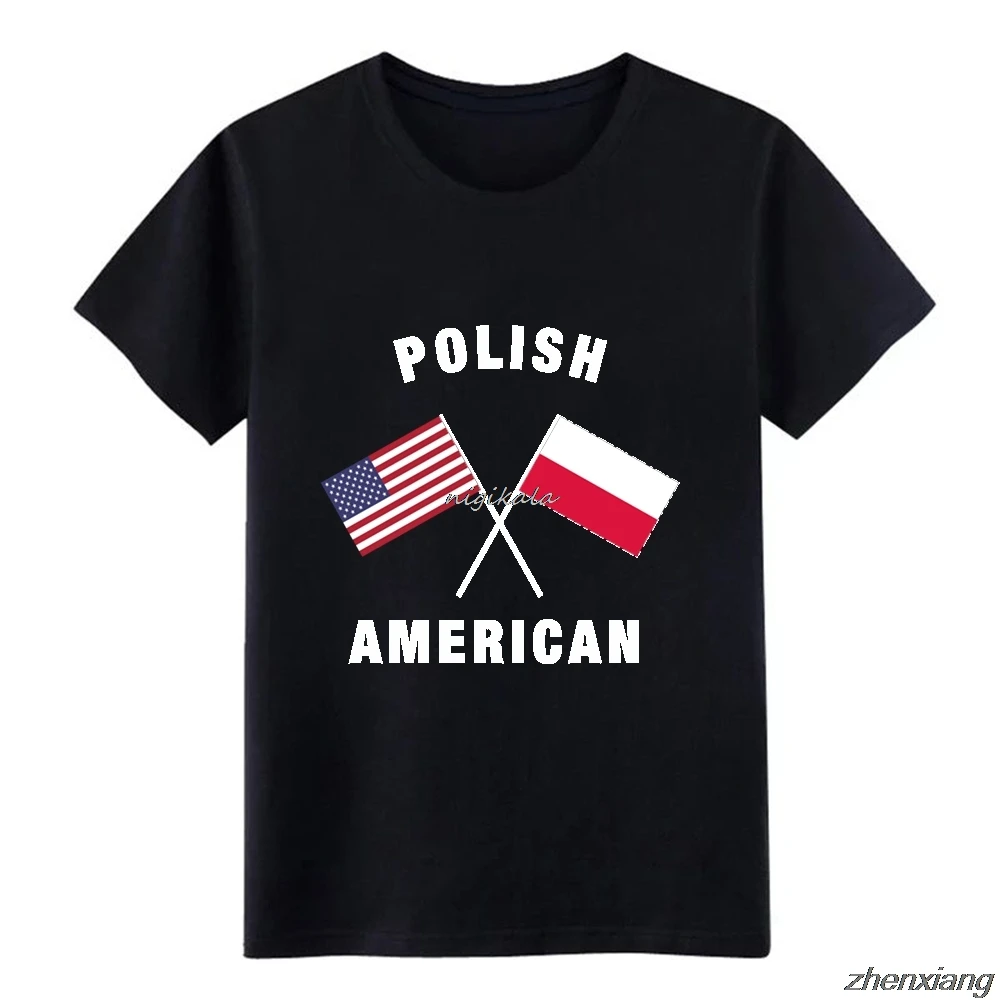 Men's Polish Flag T-shirt Designer Kawaii Interesting Funny Casual Summer Style 100% Cotton Oversized Short Sleeve Tee Shirts