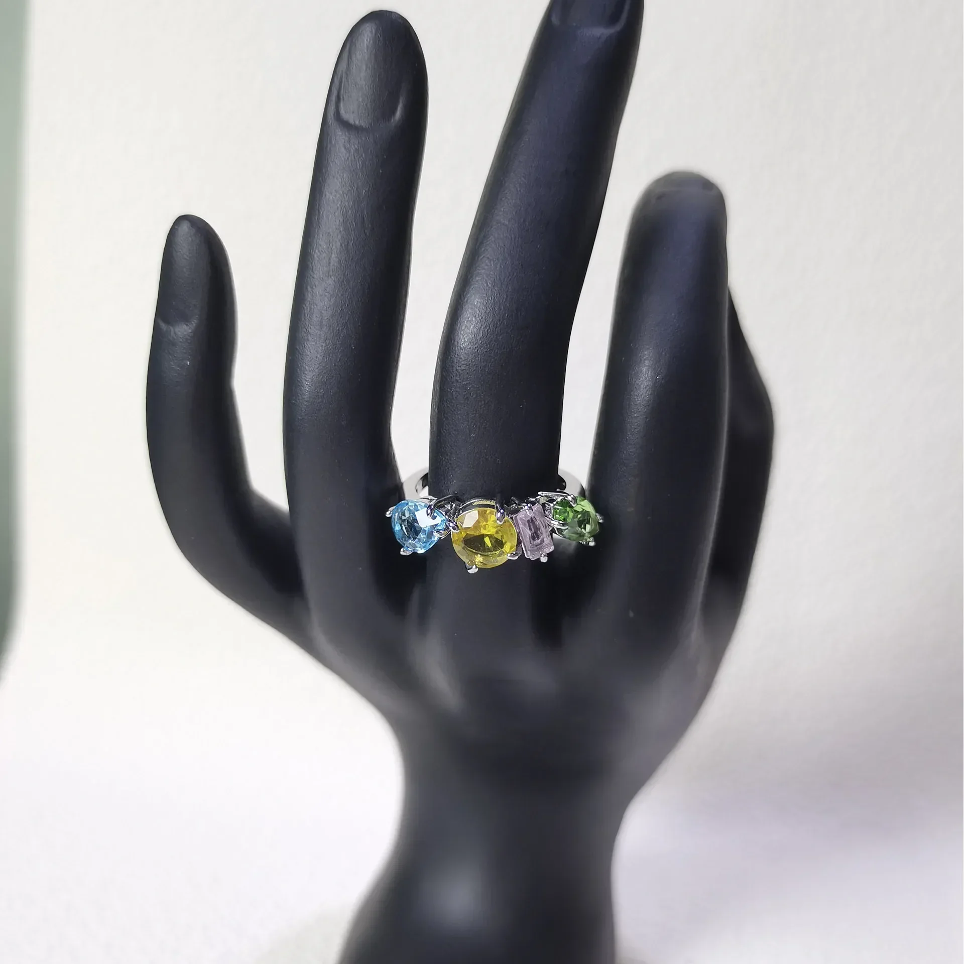 NONE Original farbiger Candy-Kristall 2026, hochwertiges Schmuckset, Luxusmarke, Halskette, Ohrringe, Armband, Ring für Frauen, Hochzeitsgeschenke 4