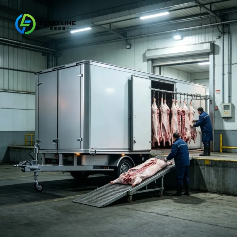 Custom Mobile Ice Cream Food Trailer, Luxury Fresh Food Refrigeration Equipment Suitable for Storing Shrimp Vegetables Ice Cream