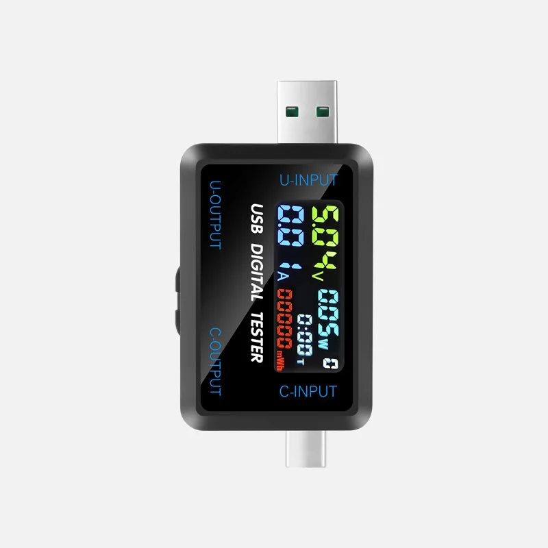 10-in-1 Type-C USB Tester Multi-function Digital Display DC 4.5~36V Voltage Ammeter Power Meter Power Bank Charger Indicator