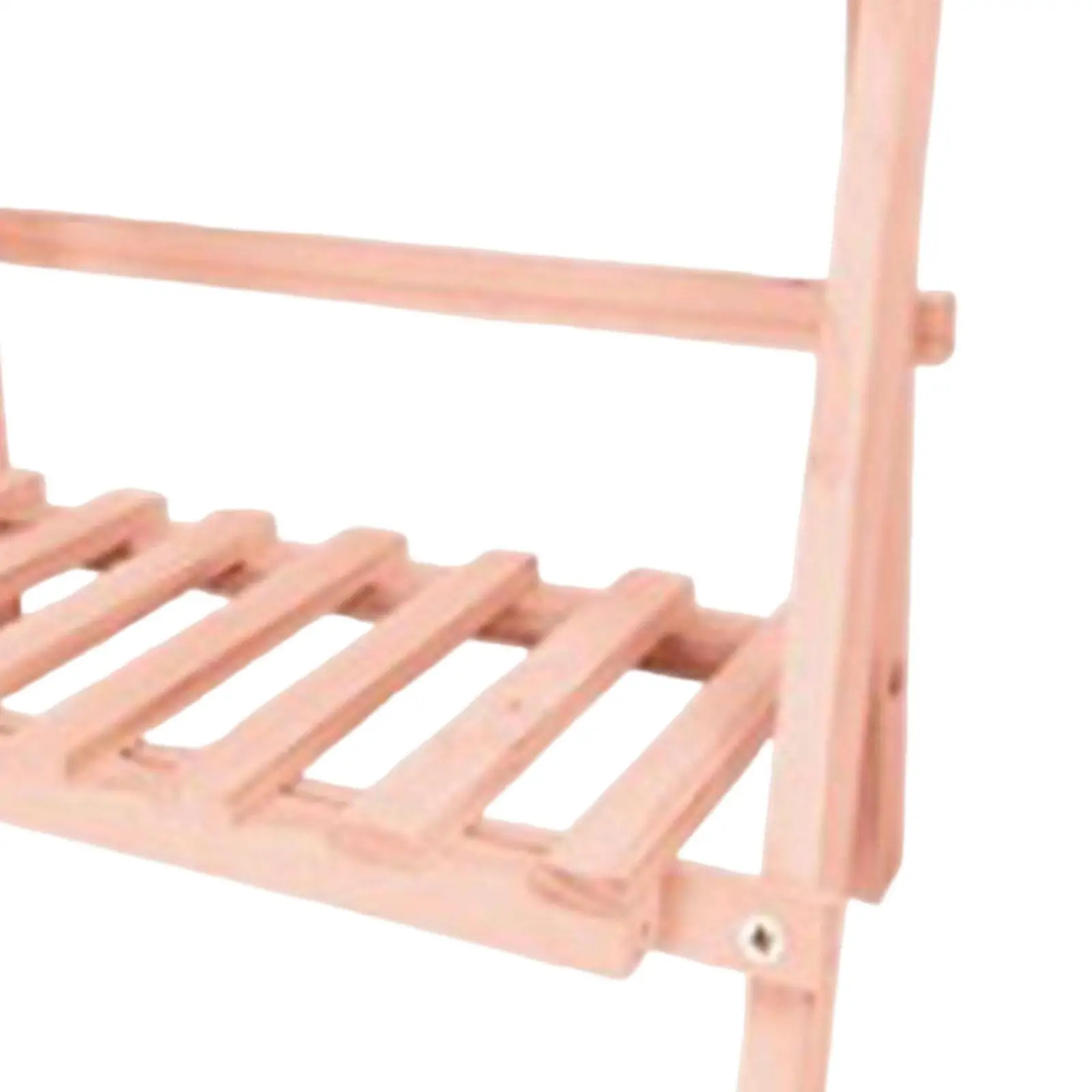Wooden Storage Rack Tidy Double Layers Free Standing for Home Dorm Kitchen