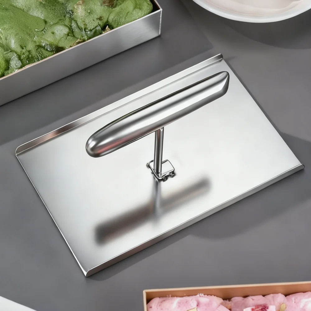 Stainless Steel Baking Flattening Press For Yujian Nougat Mold Durable Kitchen Pastry Shaping Tool Professional Gadget
