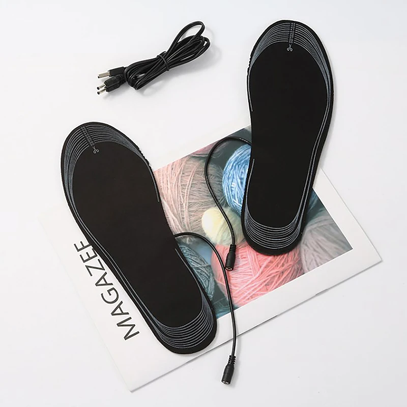 USB Heated Shoe Insoles Electric Foot Warming Pad Feet Warmer Sock Pad Mat Winter Outdoor Sports Heating Insole Winter Warm