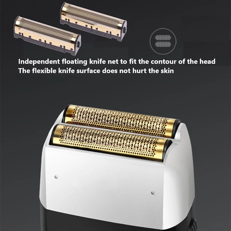 1 Pair Original Electric Shavers Blades Golden Foil Cutter Head for Km-2026 Floating Razors for home and professional use
