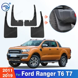 For Ford Ranger T6 T7 2011-2019 2013 2014 2015 2016 2017 2018 Fender Mudflaps Splash Guards Mudguards Mud Flaps Car Accessories