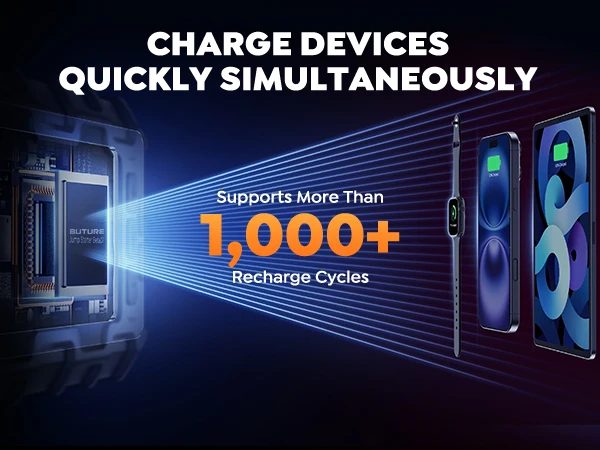 BUTURE 6000A Auto Starthilfe PD45W Power Bank Tragbare 160PSI Luftpumpe Batterie Notfall Booster Startgerät Auto Starter – Detail 7