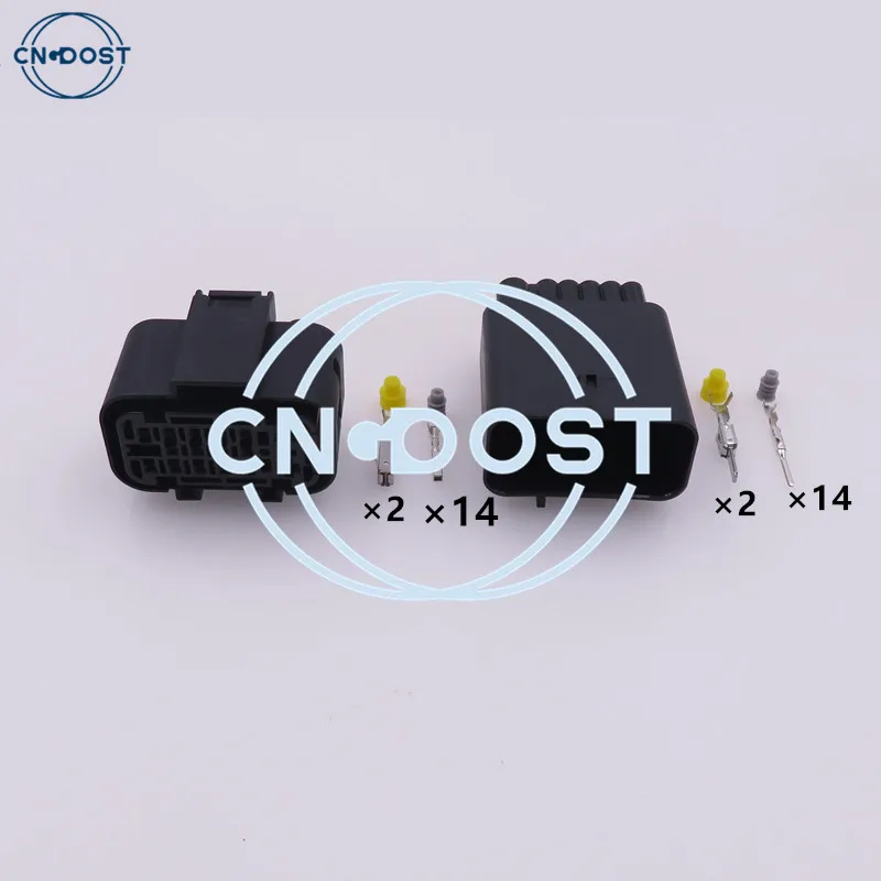 

1 Set 16 Pin 2304884-1 2304887-1 Automobile Waterproof Connector AC Assembly Car Electrical Plug Automotive Socket