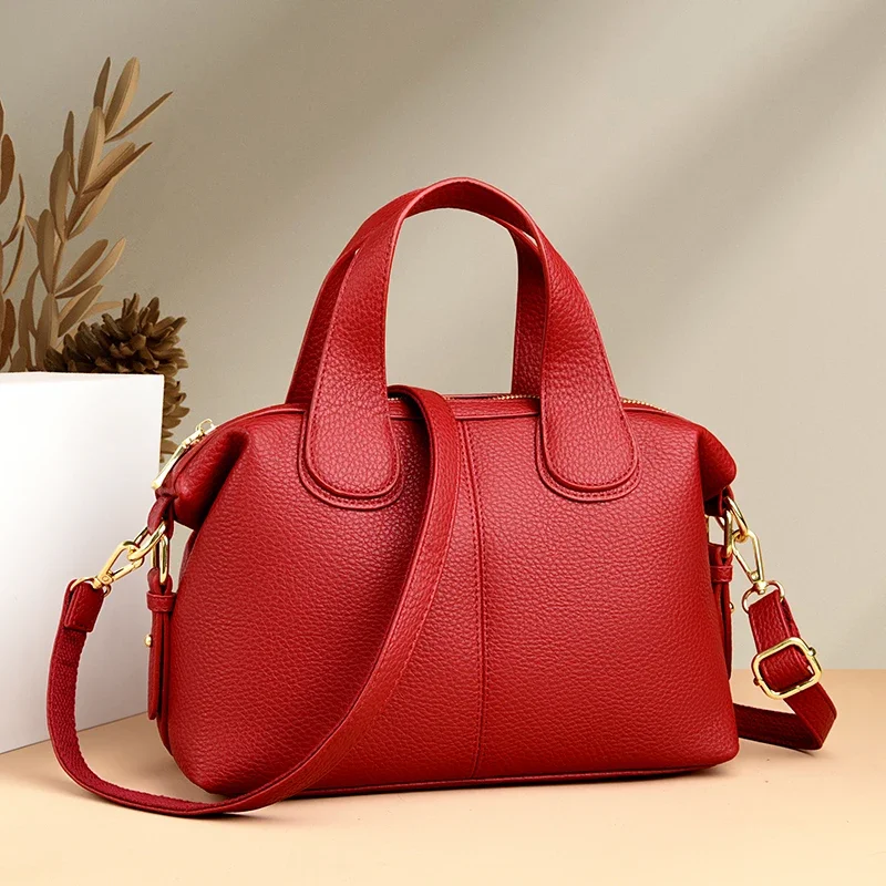 Luxury Leather Women Tote Bag Fashion Designer Ladies Shoulder Crossbody Bag High Quality Brand Female Handbags New