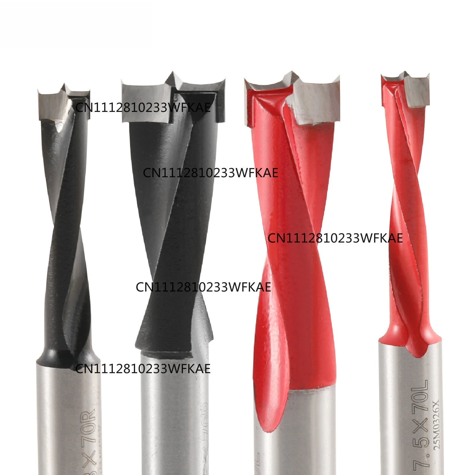 TIDEWAY 5PCS Forstner Gang Router Bit for Wood Furniture Board Drilling Carbide Drill Row Woodworking Tools 3mm 4mm 5mm 6/7/8mm