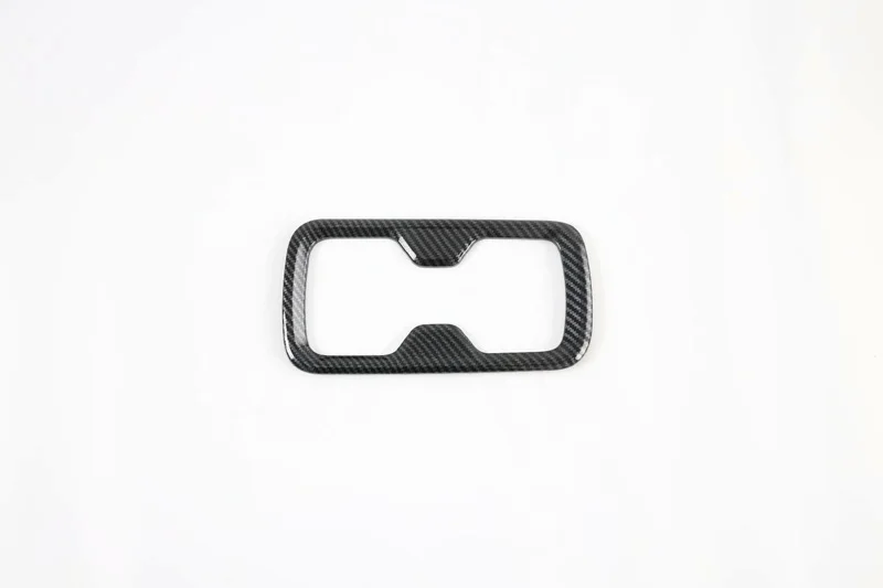 Carbon Fiber Style Front Center Console Cup Drink Holder Cover Trim Bezel Frame For Nissan Navara D23 Frontier NP300 2017-2021